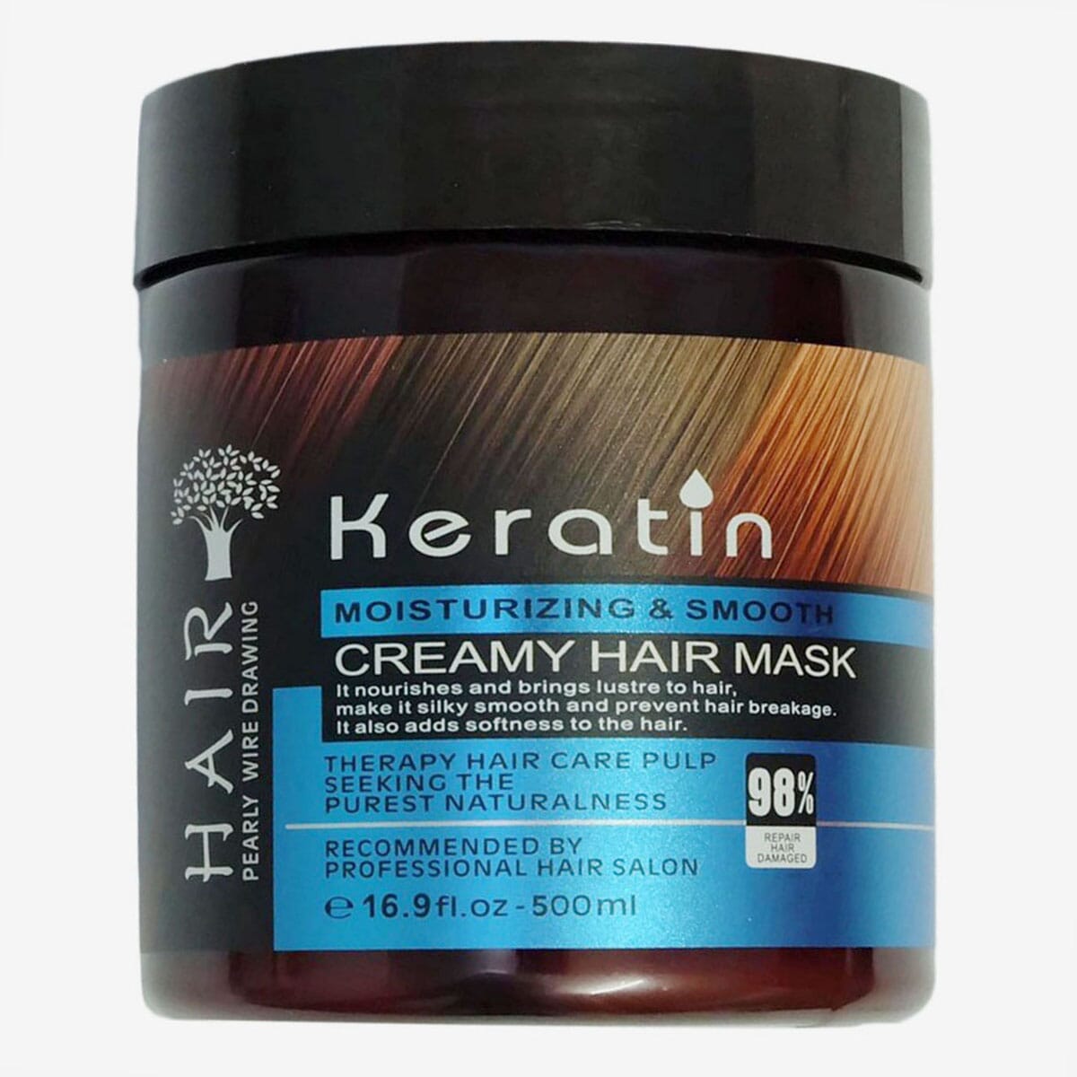 Masque Kératine Cheveux Abîmés — keratine, masquecheveux | Boutique NAYA