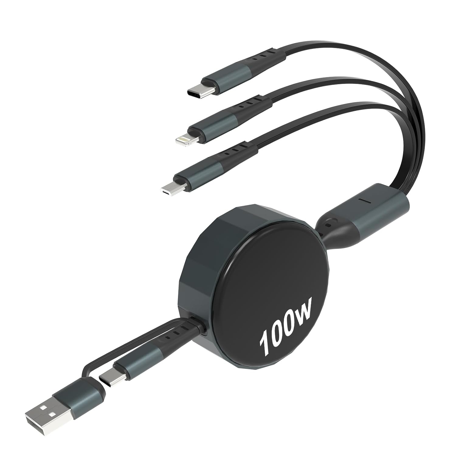 Câble Rétractable 3en1 USB-C — 3en1, cable | Boutique NAYA