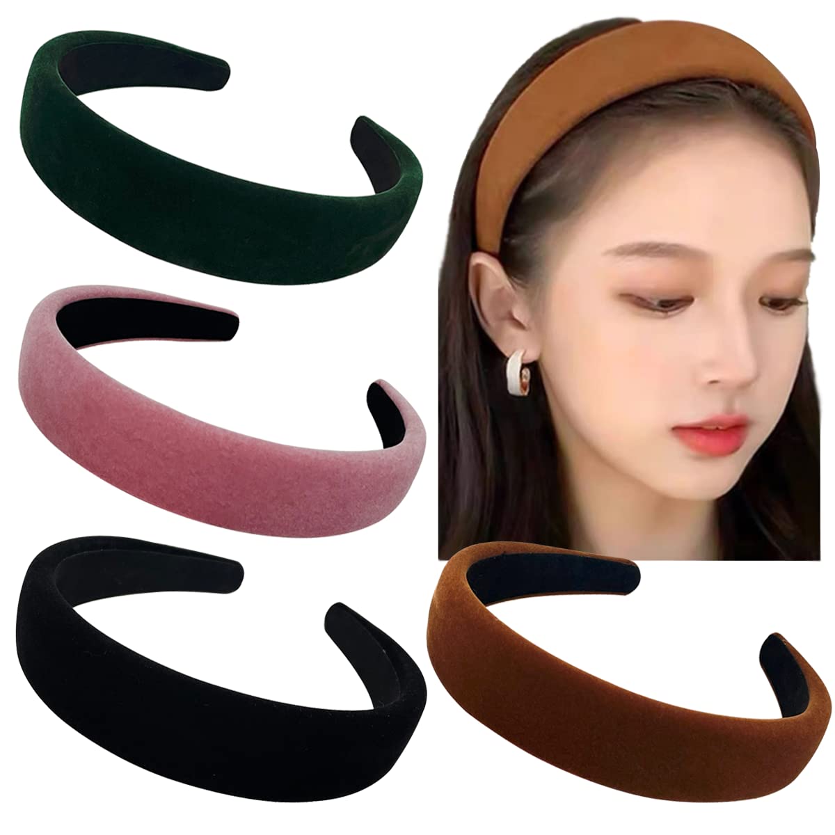 Bandeau Cheveux Velours Set 5 — bandeau, cheveux | Boutique NAYA