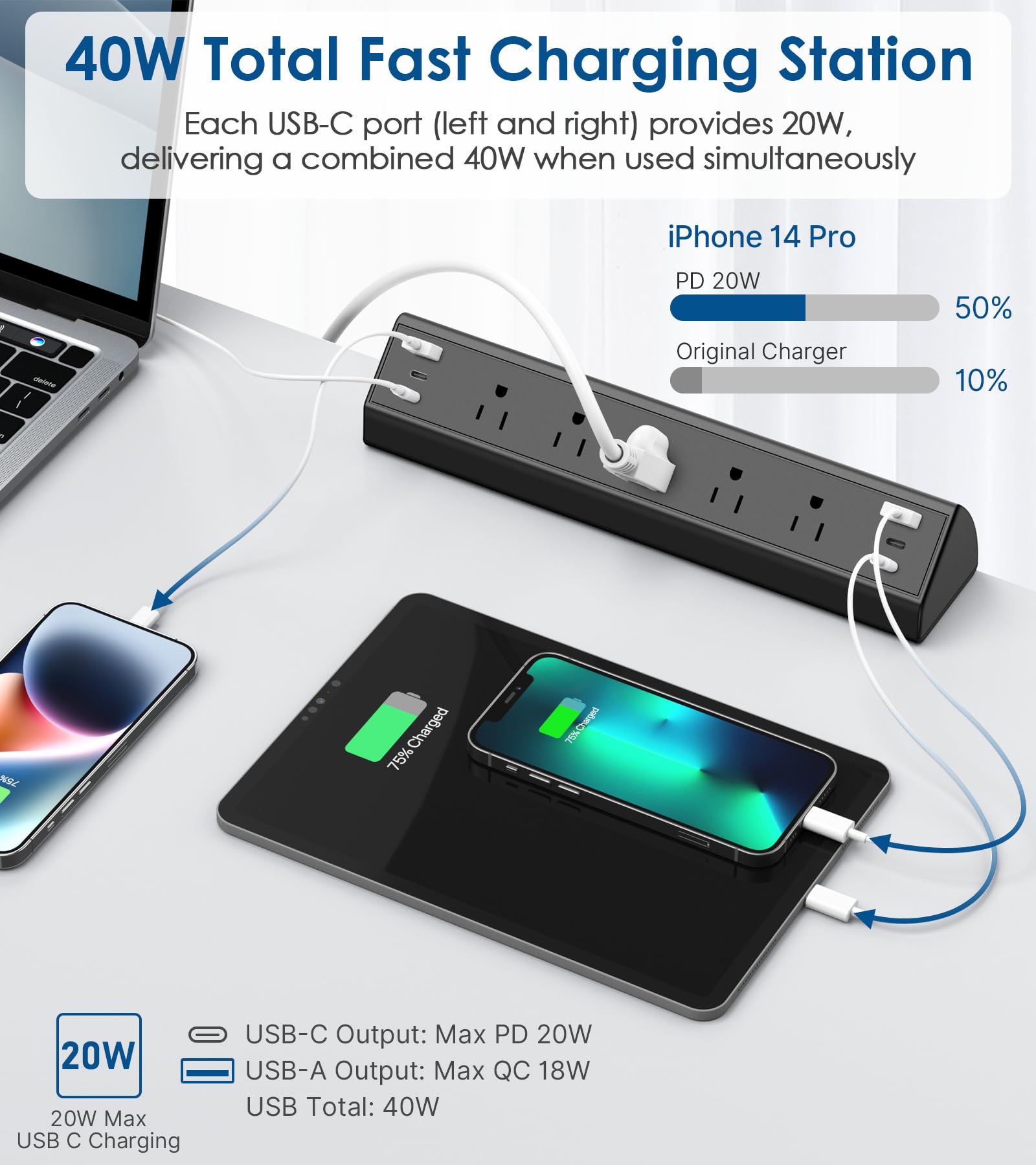 Multiprise USB-C PD 65W — multiprise, pd65w | Boutique NAYA