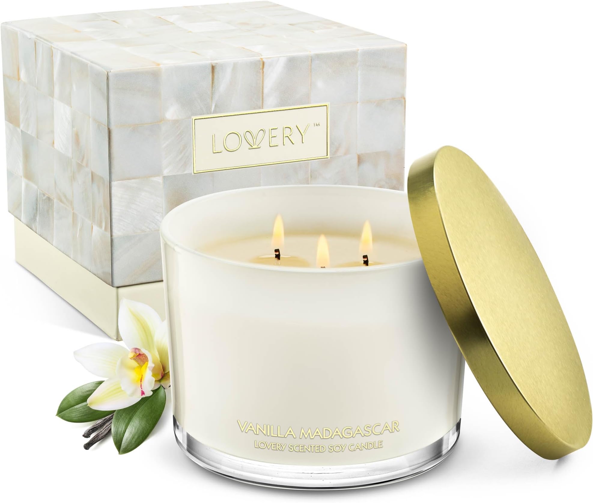 Bougie Parfumée Grande Vanille — bougie, grande | Boutique NAYA