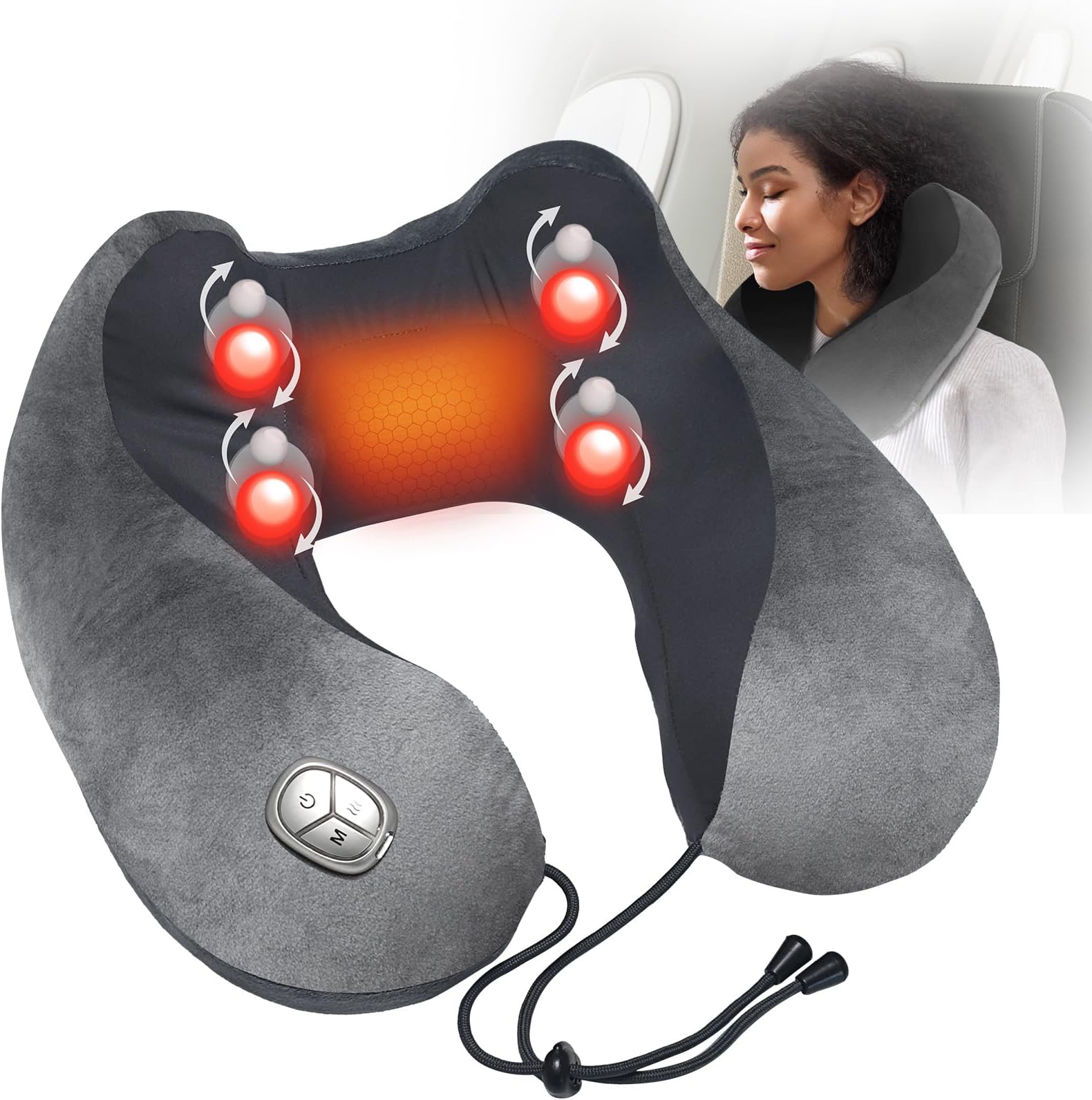 Coussin Massage Chauffant Nuque — chauffant, coussin | Boutique NAYA