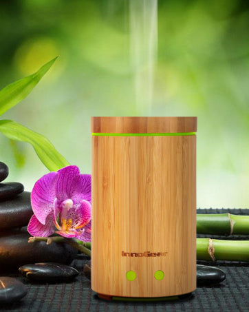 Diffuseur Huiles Bois Bambou LED — bambou, diffuseur | Boutique NAYA