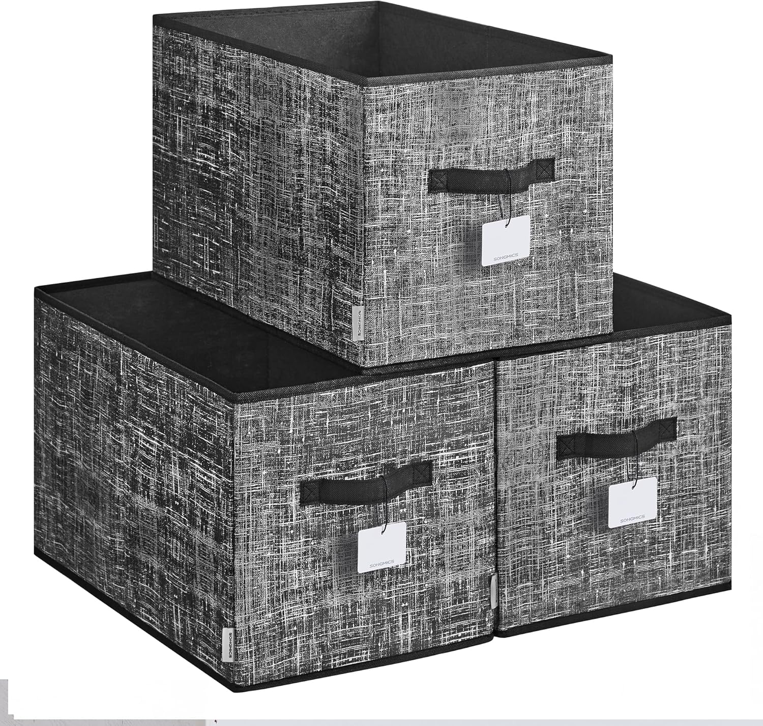 Boîtes Rangement Tissu Grilles x3 — boites, grilles | Boutique NAYA