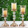 Bougeoir Métal Doré Set 3 — bougeoir, dore | Boutique NAYA