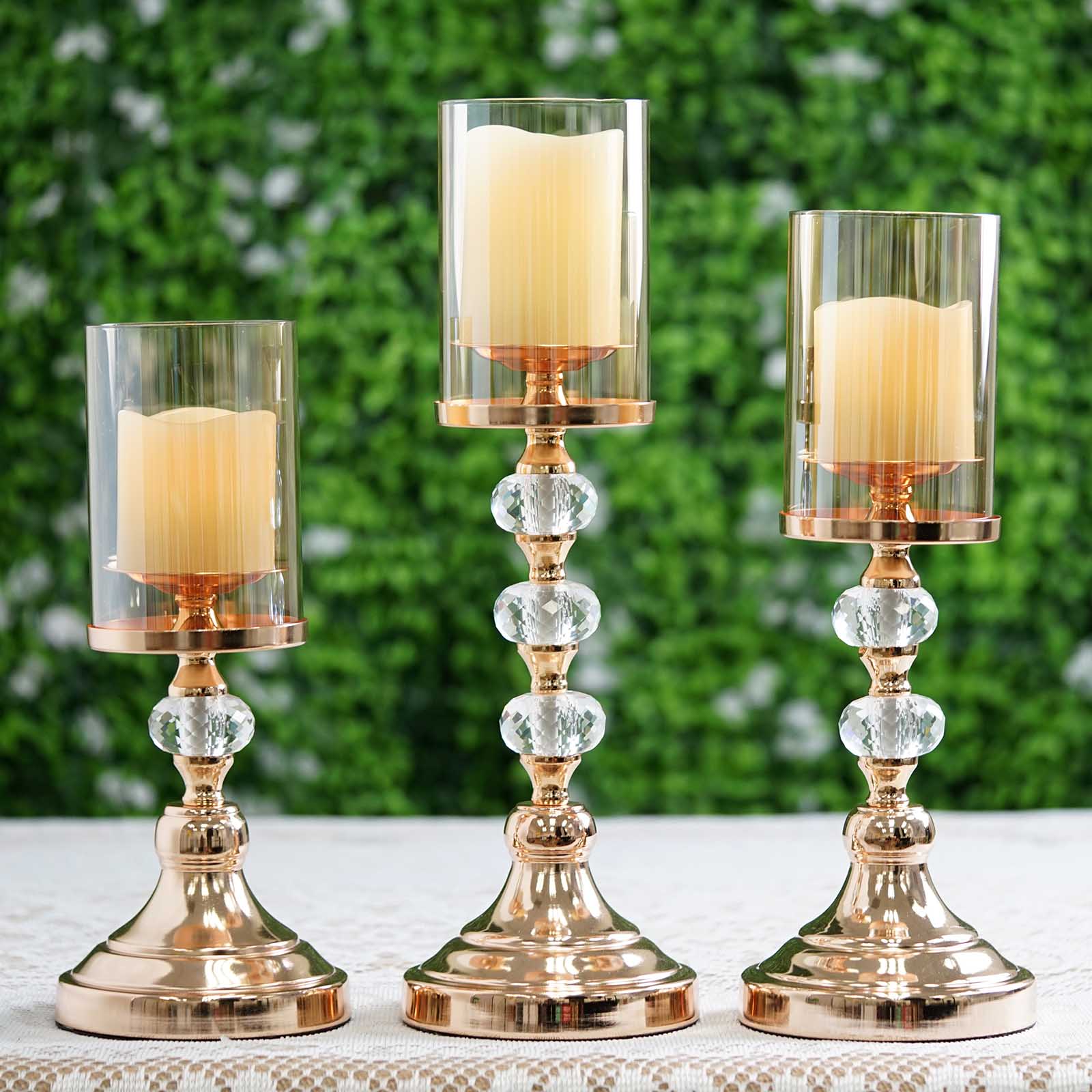 Bougeoir Métal Doré Set 3 — bougeoir, dore | Boutique NAYA