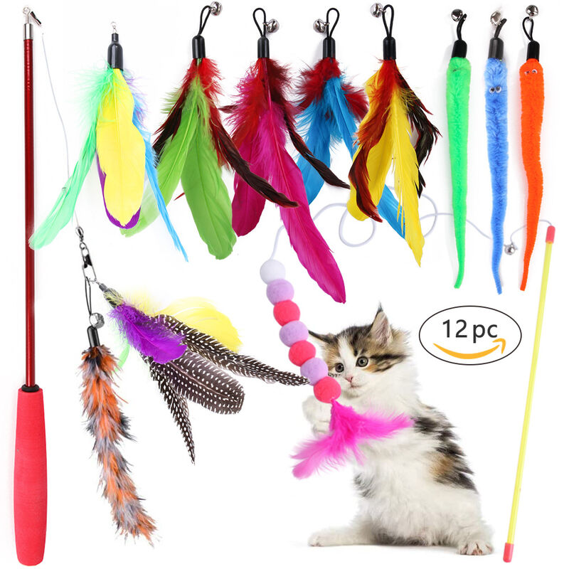 Jouet Plume Télescopique Chat — chat, jouet | Boutique NAYA