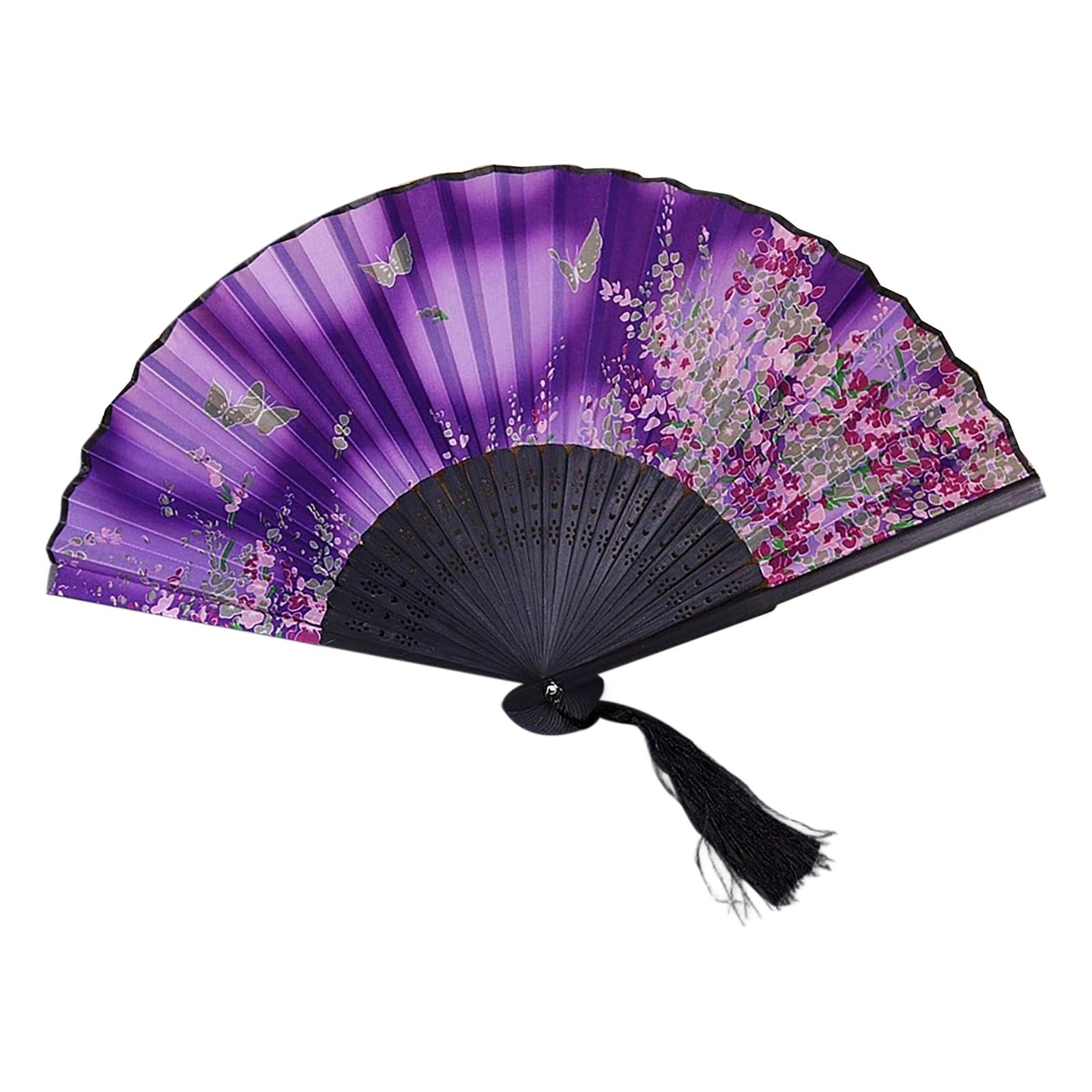 Éventail Élégant Bambou Soie — bambou, elegant | Boutique NAYA