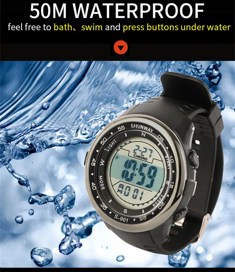 Montre Plongée 50m Étanche LCD — 50m, etanche | Boutique NAYA