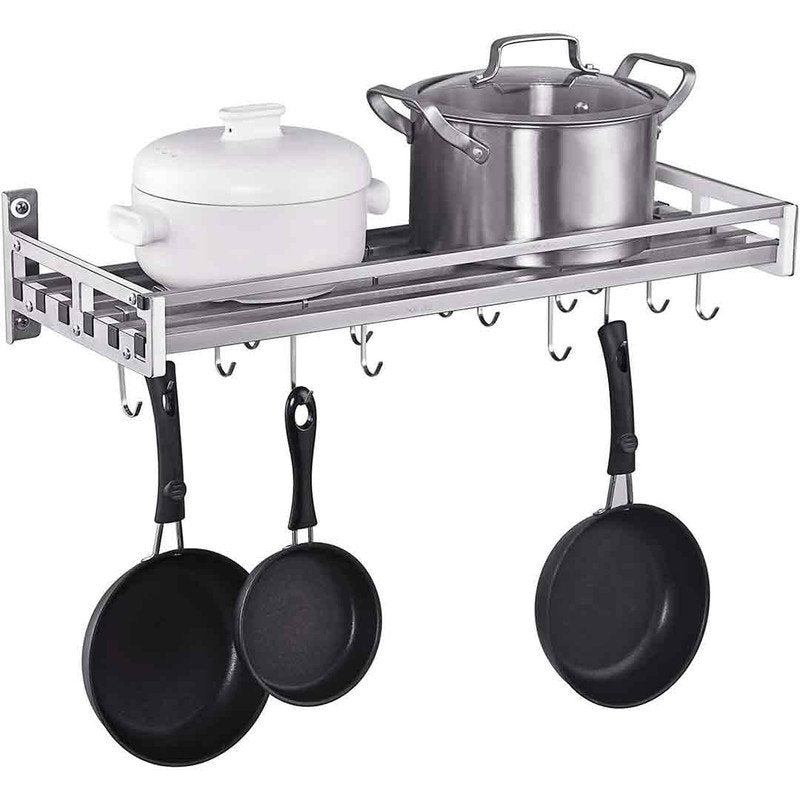 Barre Porte-Casseroles Murale Inox — barre, inox | Boutique NAYA