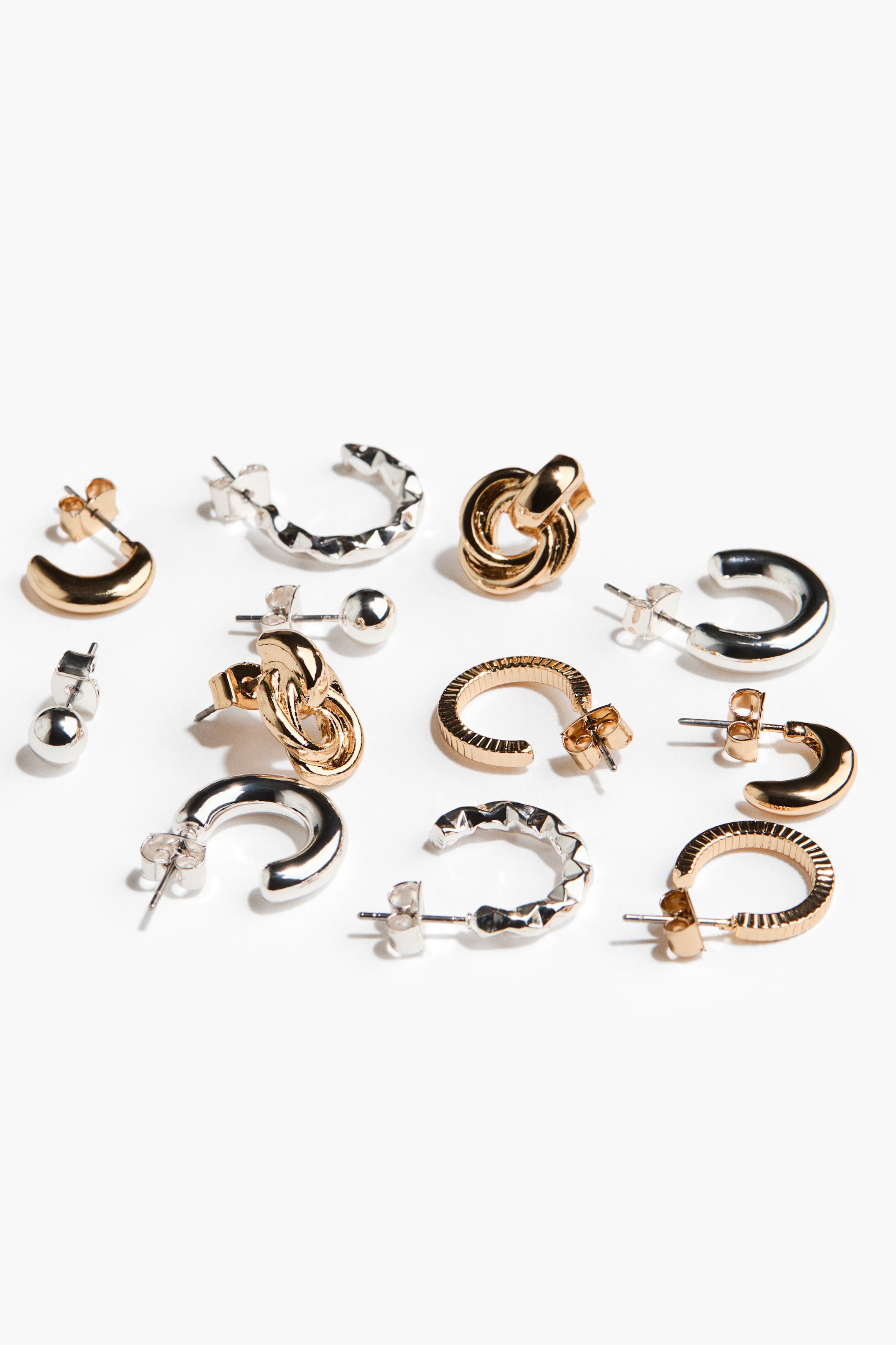 Set Boucles Oreilles 6 Paires — 6paires, argent | Boutique NAYA