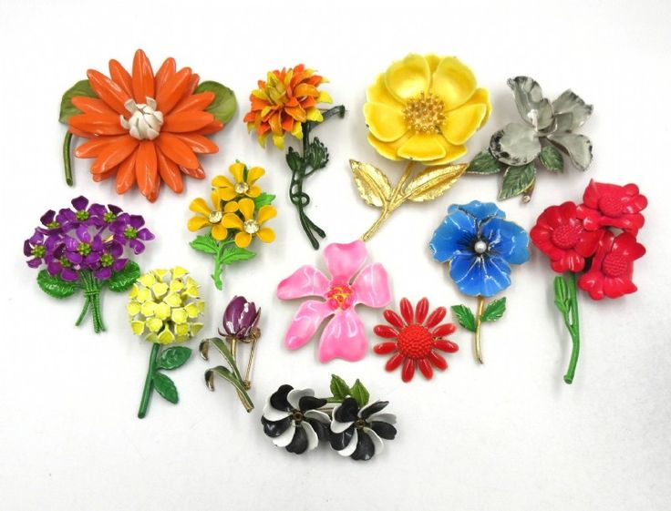 Broche Fleur Émaillée Colorée — bijou, broche | Boutique NAYA