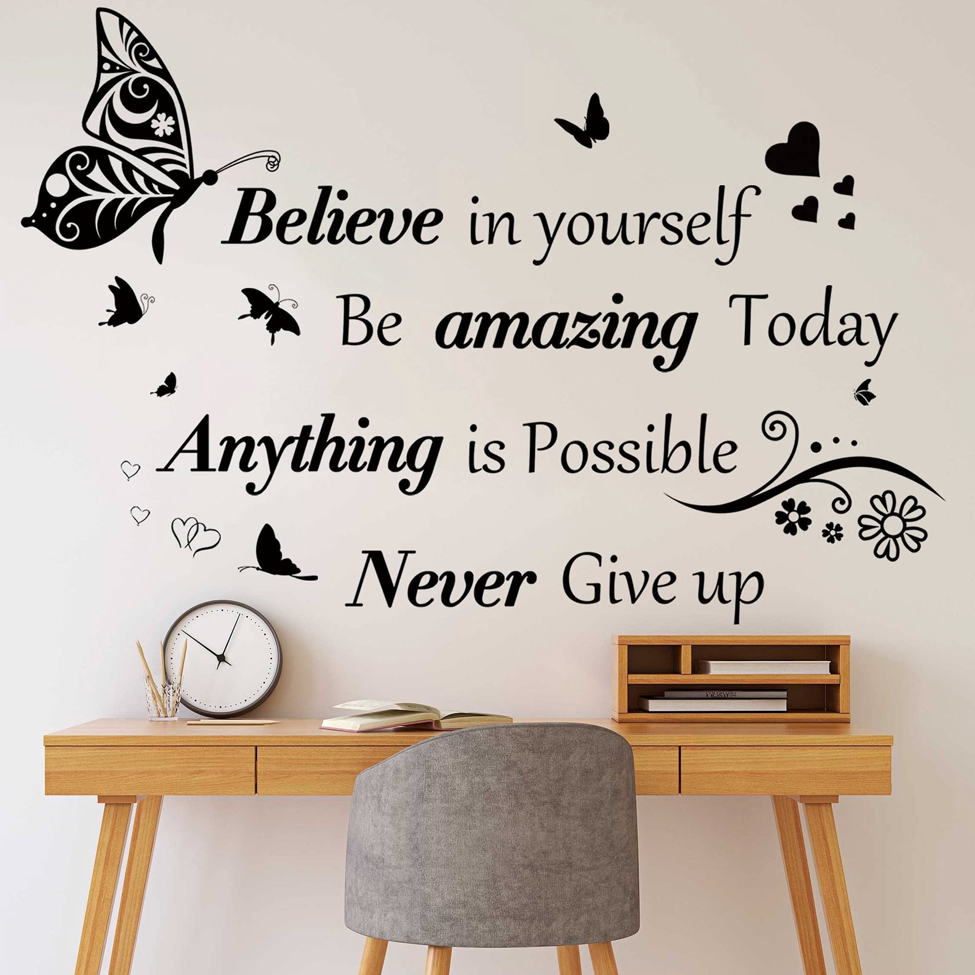 Sticker Mural Phrases Inspirantes — inspirant, mural | Boutique NAYA