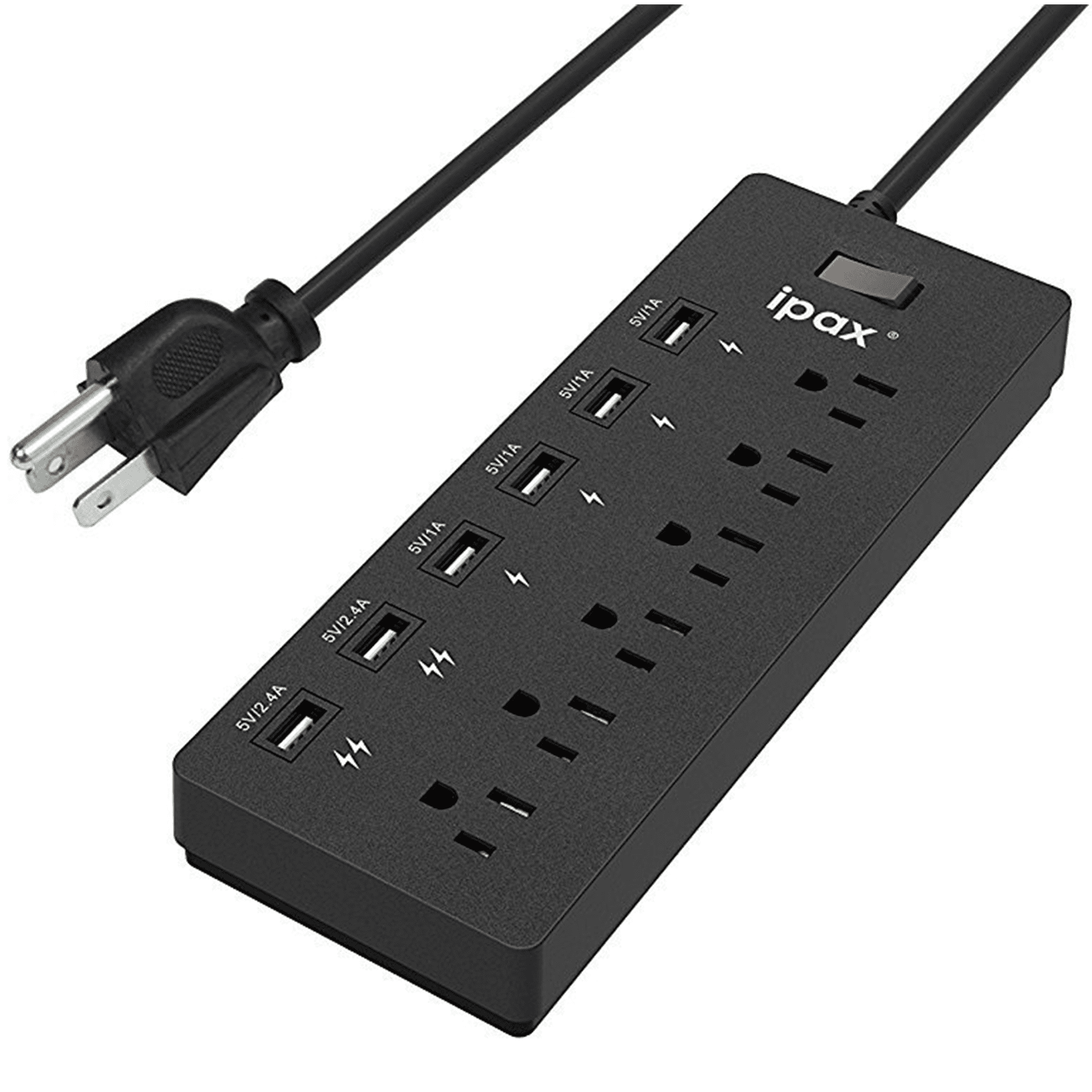 Multiprise Parafoudre 6 Prises+USB — 6prises, multiprise | Boutique NAYA