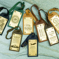 Étiquette Bagage Cuir Gravée — bagage, cuir | Boutique NAYA