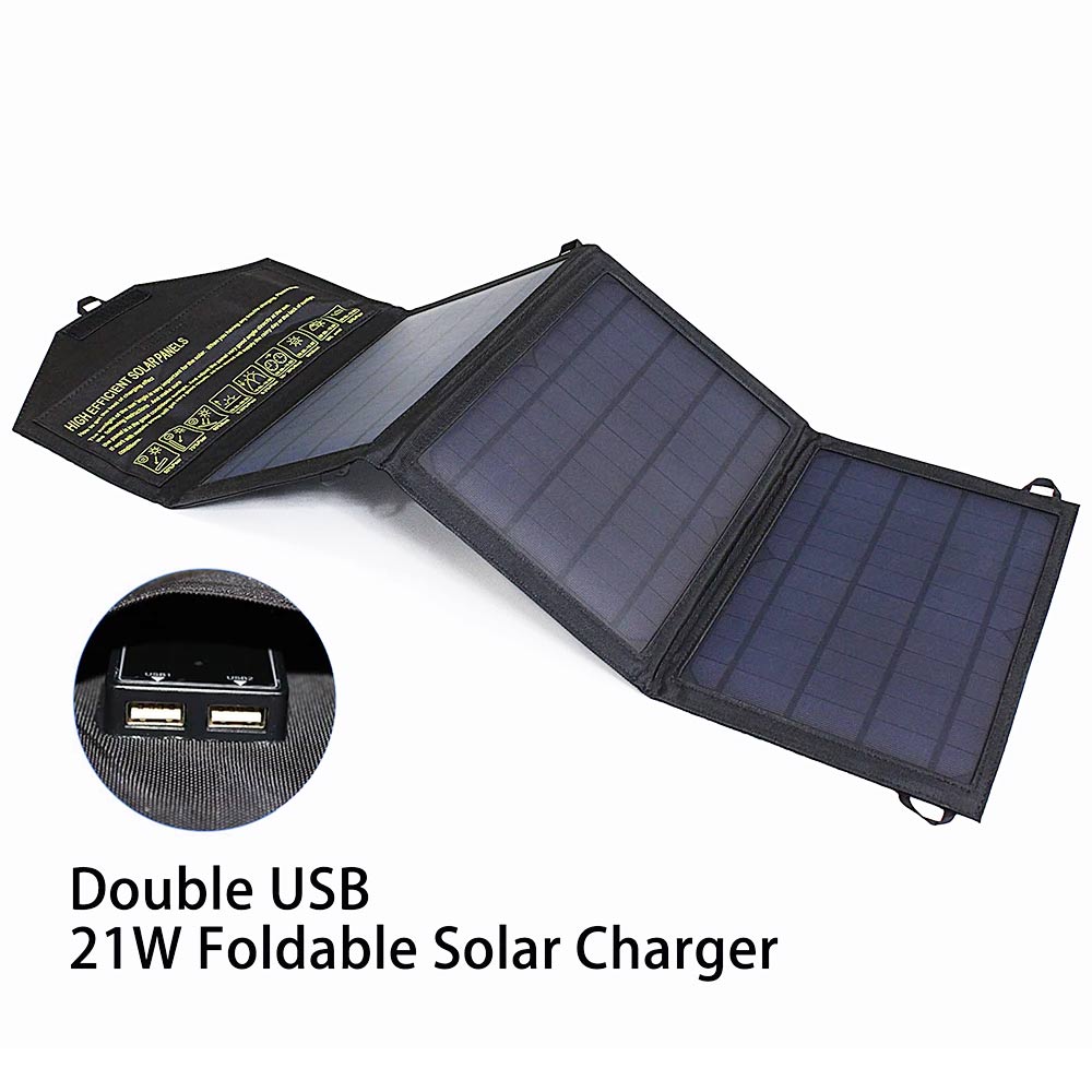 Chargeur Solaire 21W 2 Ports USB — 21w, 2ports | Boutique NAYA